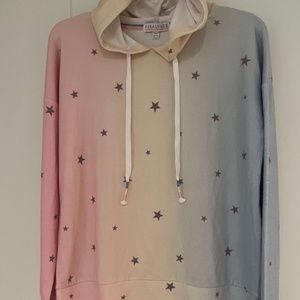 NWOT P.J. Salvage Star Ombre Hooded Sweatshirt/Top - Size XS